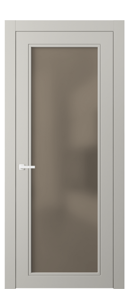 Межкомнатная дверь Neo Classic 8000 Матовый тёплый серый Сатинированное бронзовое стекло, триплекс Цена 66270 ₽ | Volhovec