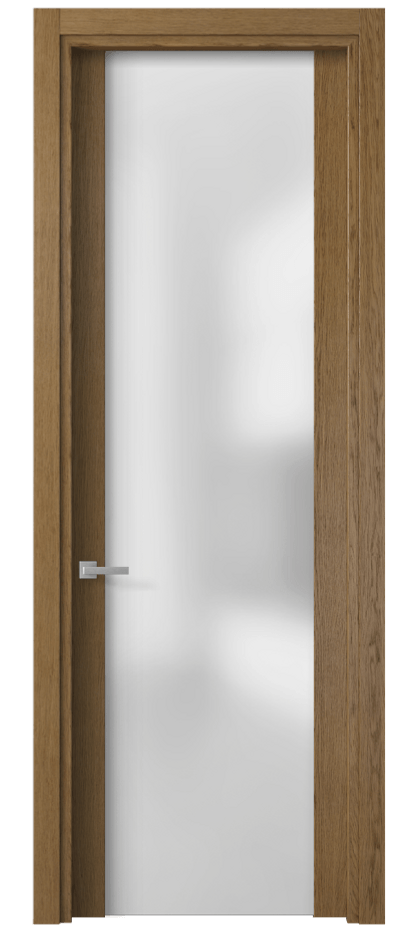 Межкомнатная дверь Planum 4114 Дуб янтарный Сатинированное стекло Цена 79480 ₽ | Volhovec