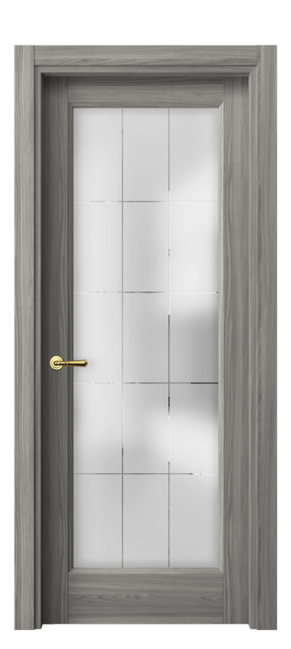 Межкомнатная дверь Galant 1402 Имбирный ясень Сатинированное стекло с гравировкой "Лофт" Цена 31410 ₽ | Volhovec