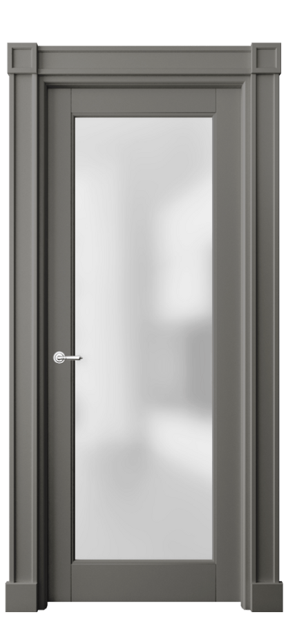 Межкомнатная дверь Toscana Plano 6300 Бук классический серый Сатинированное стекло Цена 102880 ₽ | Volhovec