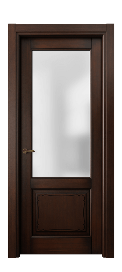 Межкомнатная дверь Toscana Elegante 6322 Бук тёмный с патиной Сатинированное стекло. Цена 106890 #CURRENCY# | Volhovec