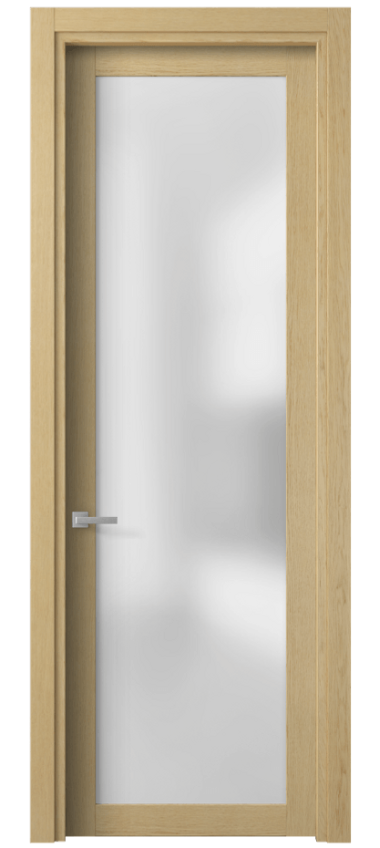 Межкомнатная дверь Планум 2102 Дуб натур Сатинированное стекло Цена 56200 ₽ | Volhovec