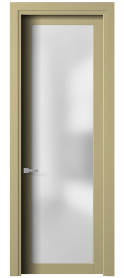 Межкомнатная дверь Planum 2102 Матовый белоснежный Сатинированное стекло Цена 52000 ₽ | Volhovec