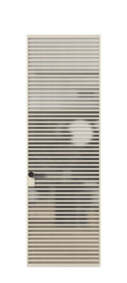 Алюминиевая дверь АЛПЛ040.07 Алюминий бежево-серый Декоративное стекло с сеткой "Mesh silver", триплекс Цена 209880  | Volhovec