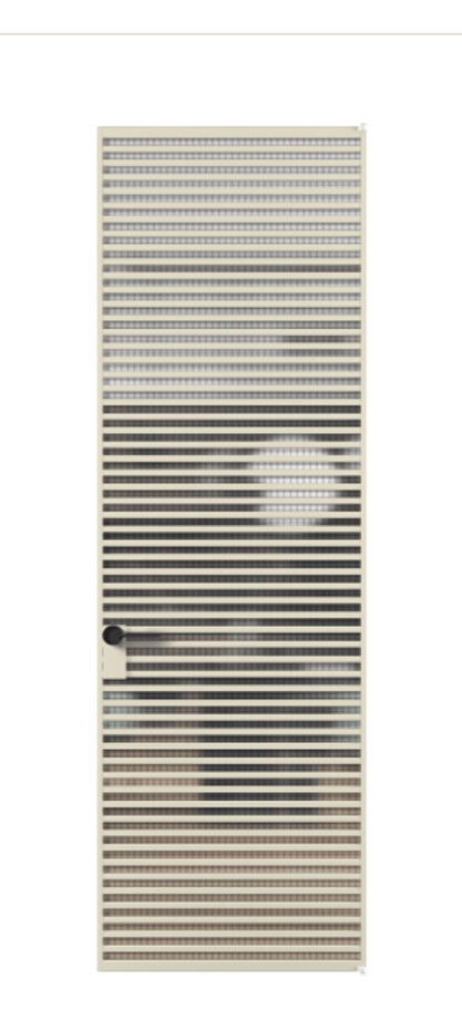 Алюминиевая дверь АЛПЛ040.07 Алюминий бежево-серый Декоративное стекло с сеткой "Mesh silver", триплекс Цена 192200  | Volhovec