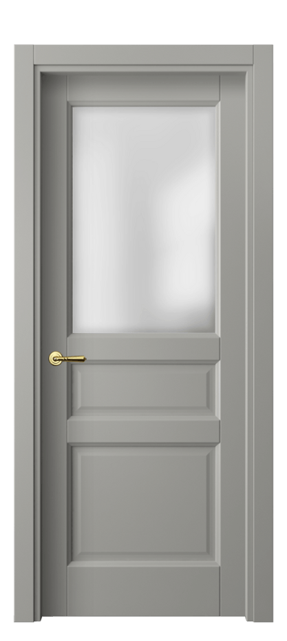 Межкомнатная дверь Галант 1432 Матовый нейтральный серый Сатинированное стекло Цена 45440 ₽ | Volhovec