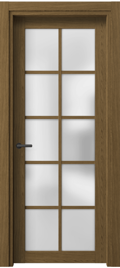 Межкомнатная дверь Нео 2106 Торфяной дуб Сатинированное стекло Цена 33700 ₽ | Volhovec