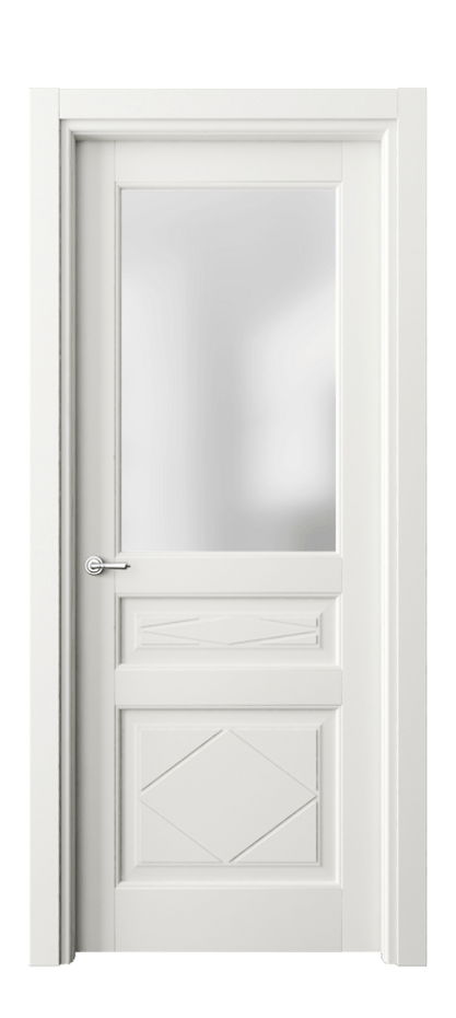 Межкомнатная дверь Toscana Rombo 6344 Бук серый Сатинированное стекло Цена 80130 ₽ | Volhovec