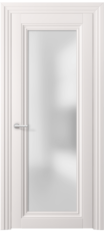 Межкомнатная дверь Центро 2502 ПЭТ кремово-серый Сатинированное стекло Цена 43260 ₽ | Volhovec