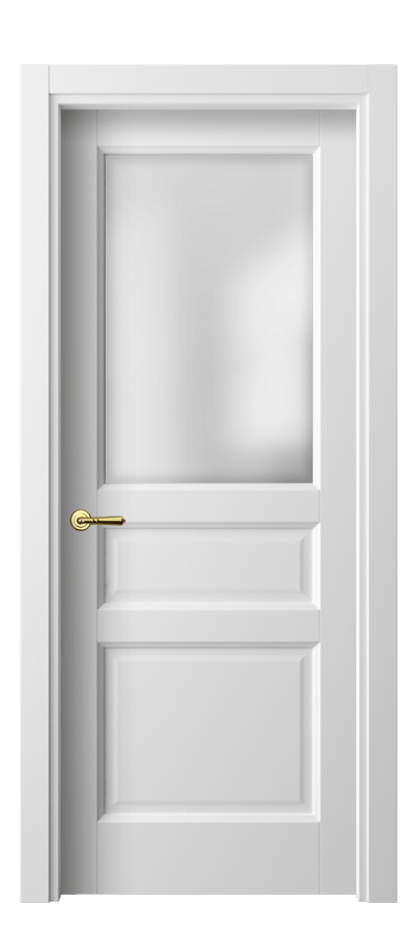 Межкомнатная дверь Galant 1432 Белый шёлк Сатинированное стекло Цена 28730 ₽ | Volhovec