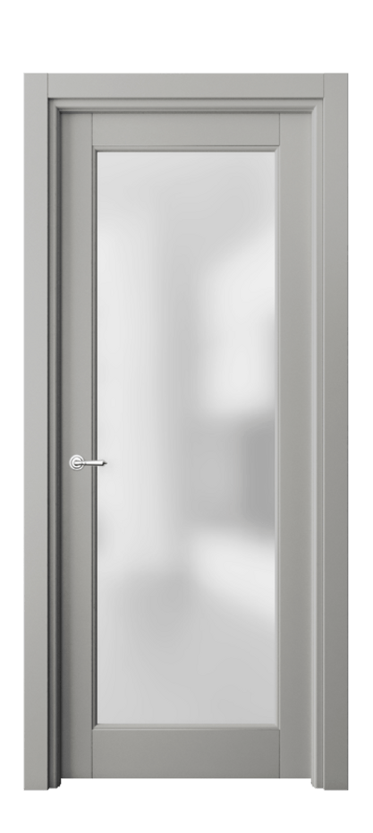 Межкомнатная дверь Toscana Litera 6300 Бук нейтральный серый Сатинированное стекло Цена 74840 ₽ | Volhovec