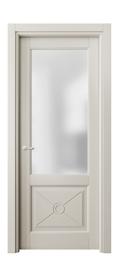 Межкомнатная дверь Toscana Litera 6362 Бук облачный серый Сатинированное стекло Цена 84330 ₽ | Volhovec