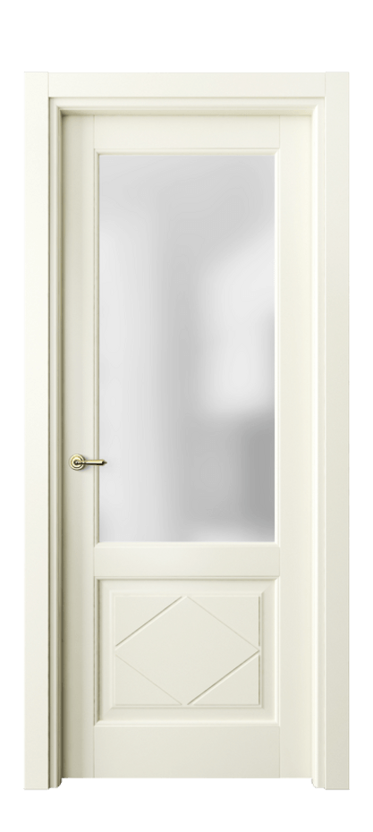 Межкомнатная дверь Тоскана Ромбо 6342 Матовый молочно-белый Сатинированное стекло Цена 99850 ₽ | Volhovec