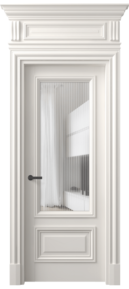 Дверь межкомнатная Антик 7306 Матовый пудровый белый Рифлёное стекло "Мору", триплекс КЭП + Объёмный фриз + Карниз МПБЛ Цена 176720 ₽ Наличники уже входят в базовый комплект. Фабрика дверей Волховец 8 (800) 551 43 19 Межкомнатная дверь Антик 7306 Матовый пудровый белый Рифлёное стекло "Мору", триплекс Цена 176720 ₽ | Volhovec