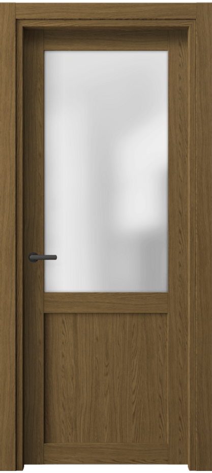 Межкомнатная дверь Нео 2122 Торфяной дуб Сатинированное стекло Цена 29140 ₽ | Volhovec