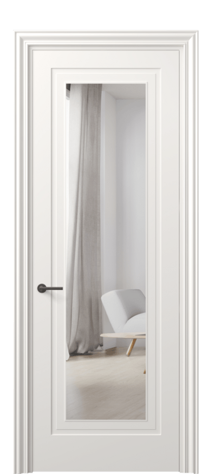 Дверь межкомнатная Mascot 8403 Матовый пудровый белый Двустороннее зеркало, триплекс Фигурный наличник МПБЛ Цена 65270 ₽ Наличники уже входят в базовый комплект. Фабрика дверей Волховец 8 (800) 551 43 19 Межкомнатная дверь Mascot 8403 Матовый пудровый белый Двустороннее зеркало, триплекс Цена 65270 ₽ | Volhovec