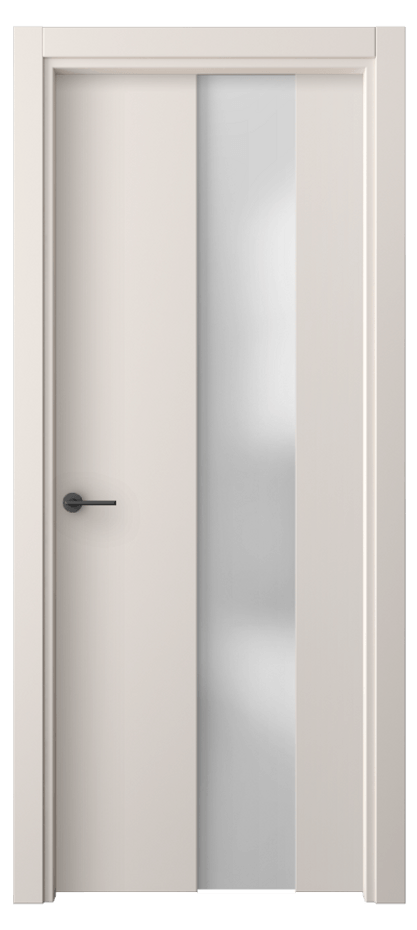 Межкомнатная дверь Freedom 4226 ПЭТ тёплый-белый Сатинированное стекло Цена 32340 ₽ | Volhovec