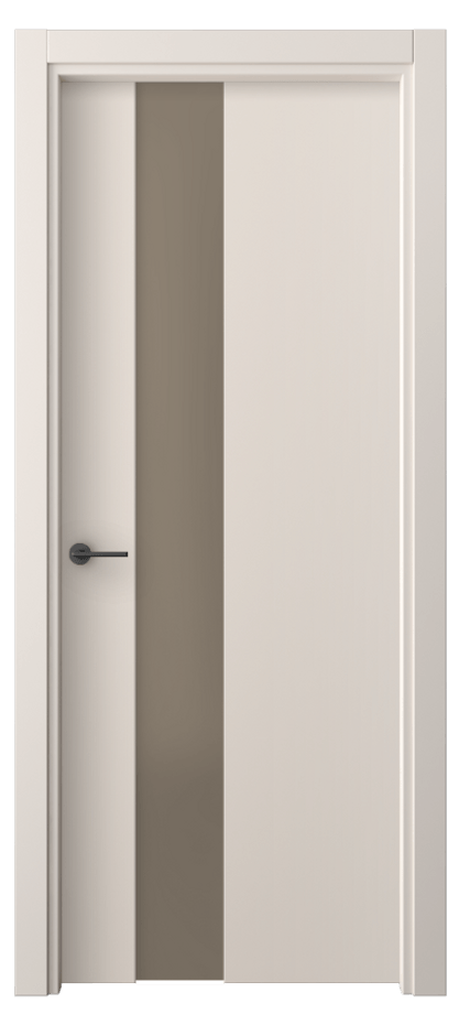 Межкомнатная дверь Freedom 4224 ПЭТ пудровый бежевый Сатинированное бронзовое стекло, триплекс Цена 32340 ₽ | Volhovec