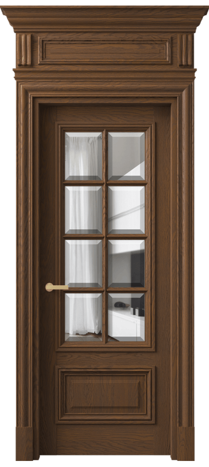 Дверь межкомнатная Антик 7316 Дуб каштановый матовый Прозрачное стекло с фацетом КЭП + Объёмный фриз + Карниз ДКШ.М Цена 310330 ₽ Наличники уже входят в базовый комплект. Фабрика дверей Волховец 8 (800) 551 43 19 Межкомнатная дверь Антик 7316 Дуб каштановый матовый Прозрачное стекло с фацетом Цена 310330 ₽ | Volhovec