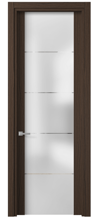 Межкомнатная дверь Планум 4114 Экзотик трюфельный матовый Сатинированное стекло с гравировкой «КВАДРО», триплекс Цена 80530 ₽ | Volhovec