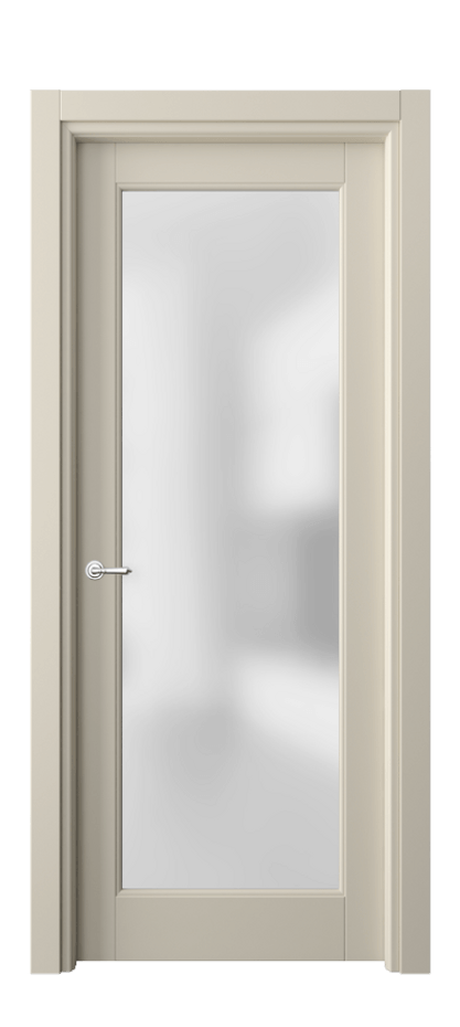 Межкомнатная дверь Тоскана Ромбо 6300 Матовый бежево-серый Сатинированное стекло Цена 96910 ₽ | Volhovec