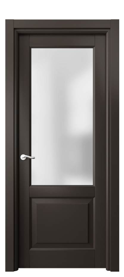 Межкомнатная дверь Lignum 0740 Бук антрацит Сатинированное стекло Цена 102270 ₽ | Volhovec