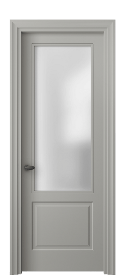 Дверь межкомнатная Esse 8552 Матовый нейтральный серый Сатинированное стекло Фигурный универсальный наличник МНСР Цена 55520 ₽ Наличники уже входят в базовый комплект. Фабрика дверей Волховец 8 (800) 551 43 19 Межкомнатная дверь Esse 8552 Матовый нейтральный серый Сатинированное стекло Цена 55520 ₽ | Volhovec