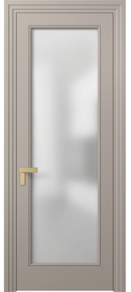 Межкомнатная дверь Rocca 8300 Матовый бисквитный Сатинированное стекло Цена 74880 ₽ | Volhovec