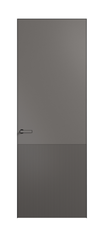 Дверь межкомнатная Velvet АКП 8204 Матовый классический серый. Скрытый короб Черный Цена 73990 . Фабрика дверей Волховец 8 (800) 551 43 19 Межкомнатная дверь Velvet АКП 8204 Матовый классический серый. Цена 73990 | Volhovec