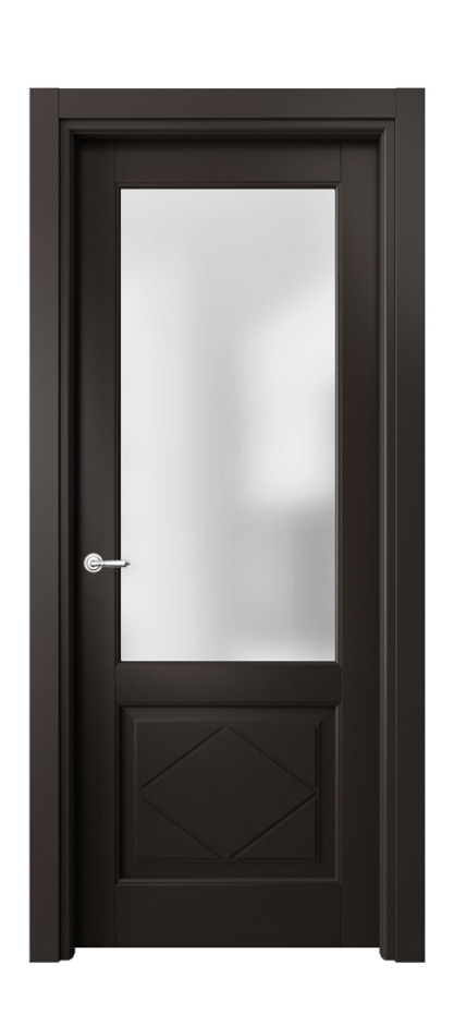 Межкомнатная дверь Toscana Rombo 6342 Бук антрацит Сатинированное стекло Цена 102270 ₽ | Volhovec