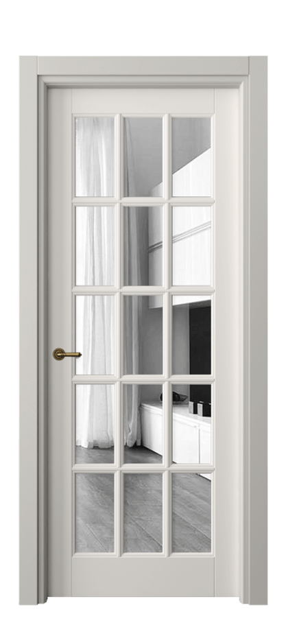 Дверь межкомнатная Тоскана Грильято 6311 Матовый пудровый белый Двустороннее зеркало, триплекс Гладкий наличник МПБЛ Цена 123060 ₽ Наличники уже входят в базовый комплект. Фабрика дверей Волховец 8 (800) 551 43 19 Межкомнатная дверь Тоскана Грильято 6311 Матовый пудровый белый Двустороннее зеркало, триплекс Цена 123060 ₽ | Volhovec