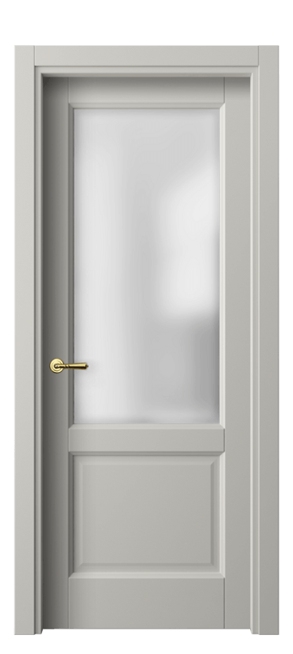 Межкомнатная дверь Галант 1422 Матовый тёплый серый Сатинированное стекло Цена 45440 ₽ | Volhovec