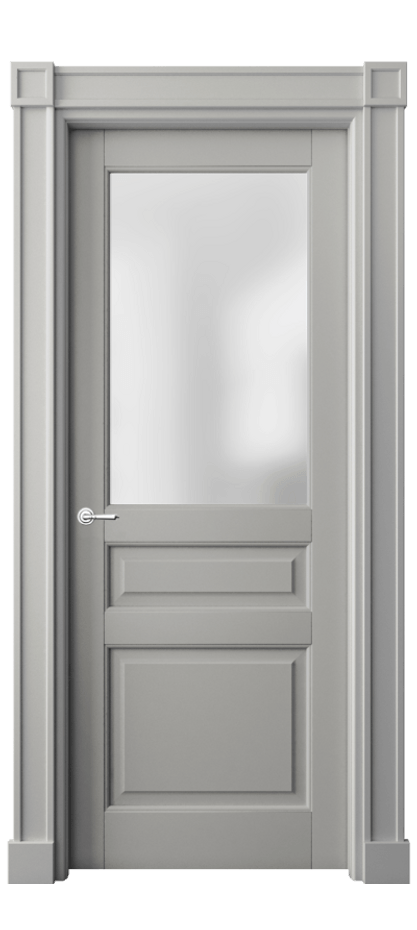 Межкомнатная дверь Toscana Plano 6304 Бук нейтральный серый Сатинированное стекло Цена 106240 ₽ | Volhovec