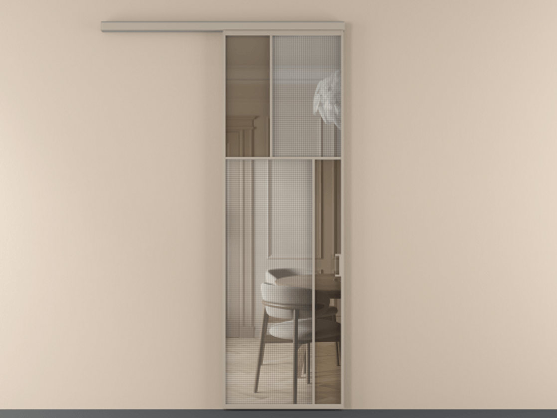Перегородка Mosaic вдоль стены одностворчатая #VENDORCODE# #FURNISH# #GLASS# Цена #PRICE# #CURRENCY# | Volhovec