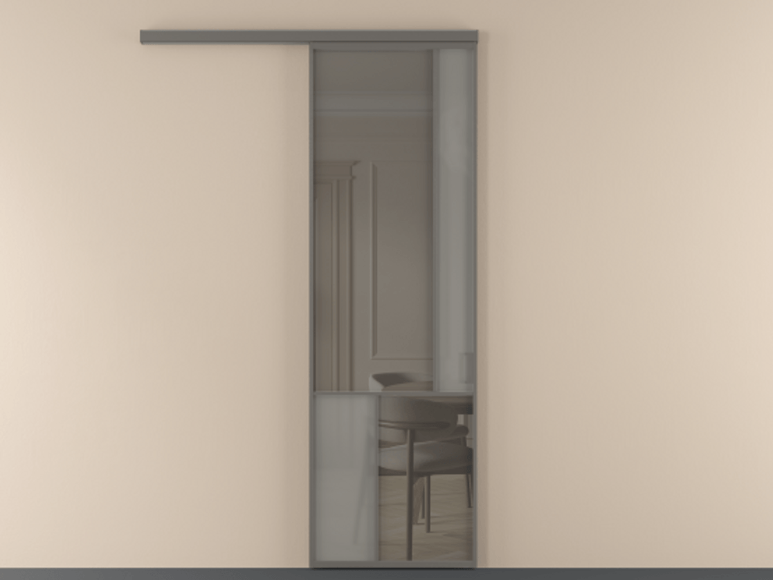 Перегородка Mosaic вдоль стены одностворчатая АЛПР 041.21 Алюминий классический серый Сатинированное серое стекло, триплекс, 6 мм + Прозрачное серое стекло, триплекс, 6 мм. Цена 135630 ₽ . Фабрика дверей Волховец 8 (800) 551 43 19 Перегородка Mosaic вдоль стены одностворчатая АЛПР 041.21 Алюминий классический серый Сатинированное серое стекло, триплекс, 6 мм + Прозрачное серое стекло, триплекс, 6 мм Цена 135630 ₽ | Volhovec