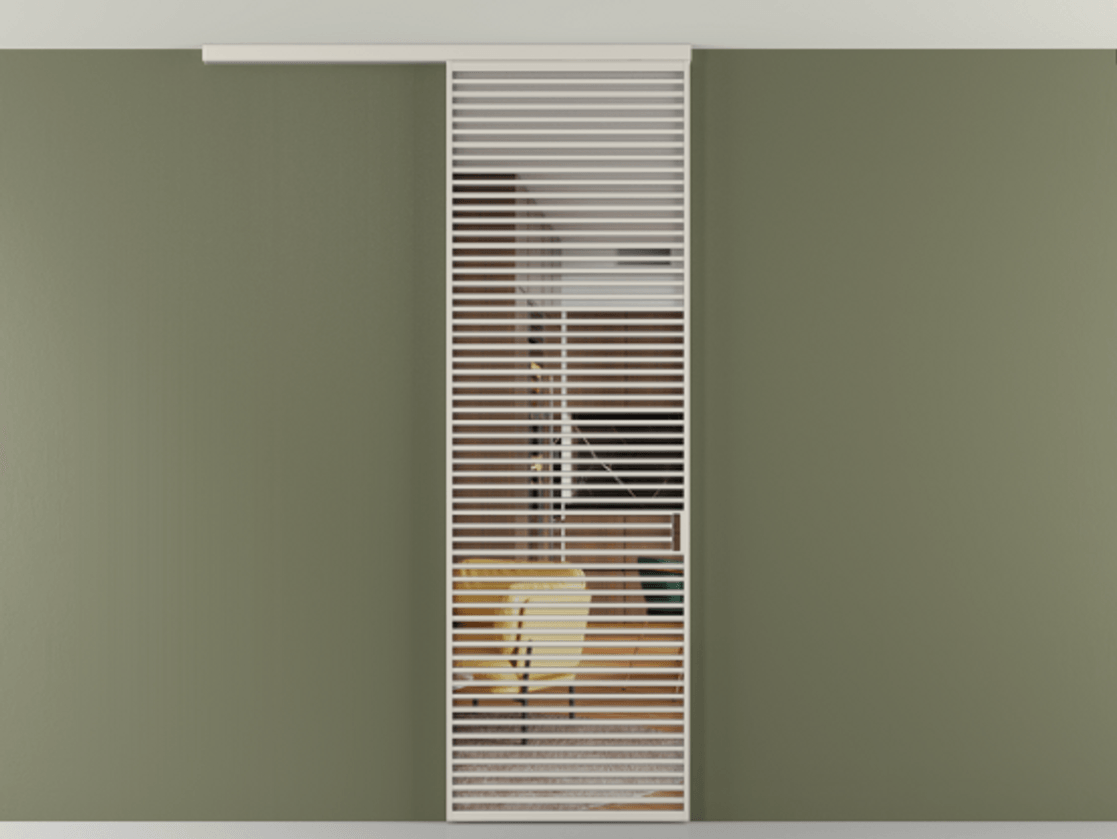 Перегородка Formato вдоль стены на потолок одностворчатая #VENDORCODE# #FURNISH# #GLASS# Цена #PRICE# #CURRENCY# | Volhovec