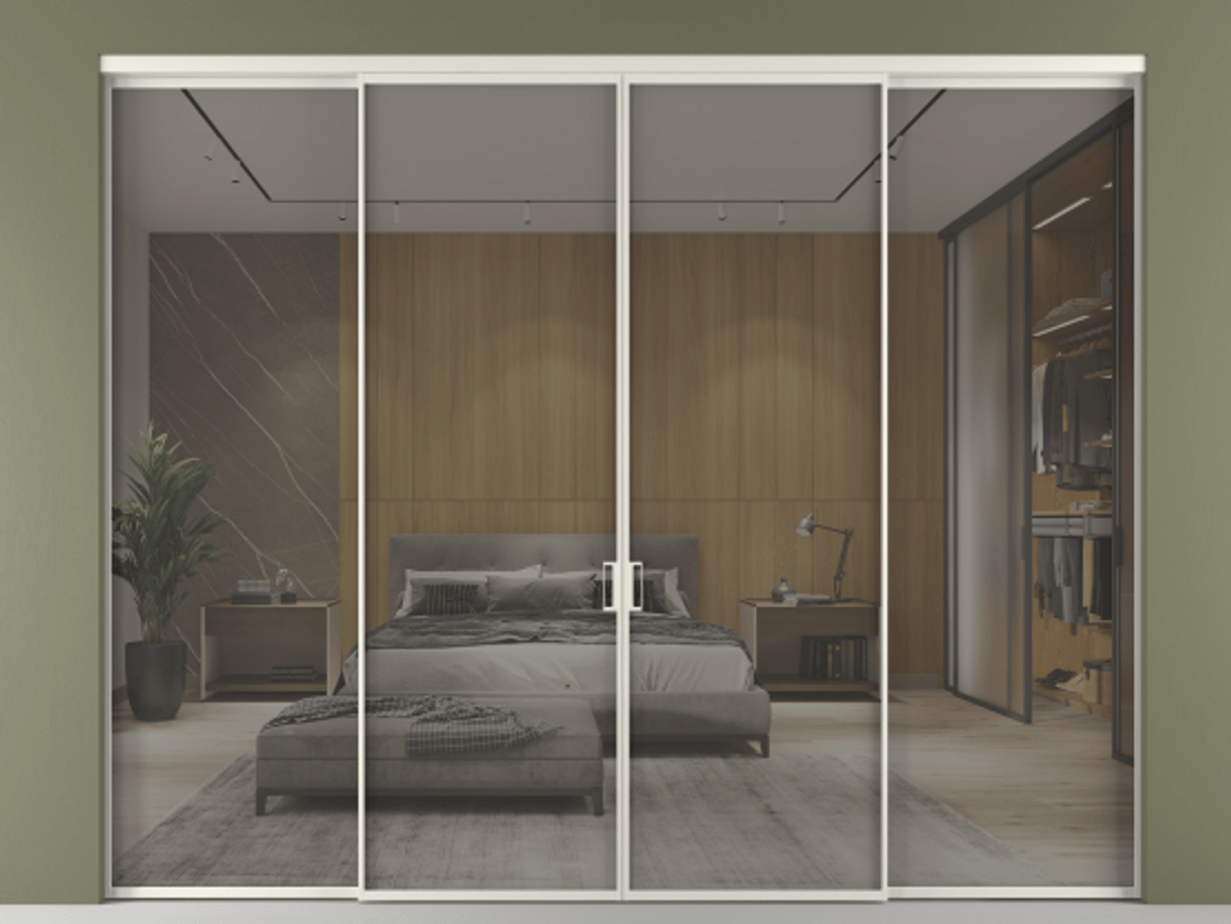 Перегородка Formato внутри проёма четырёхстворчатая #VENDORCODE# #FURNISH# #GLASS# Цена #PRICE#  | Volhovec