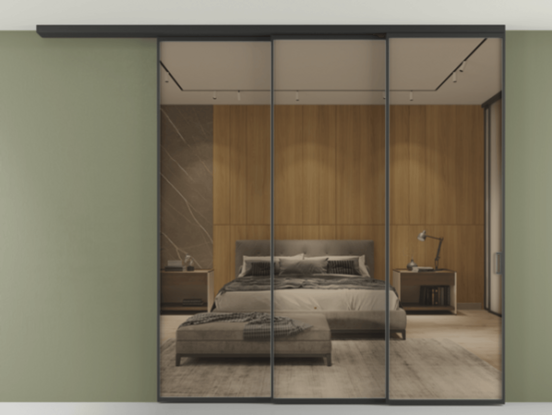 Перегородка Formato вдоль стены на потолок телескопик синхро 3 #VENDORCODE# #FURNISH# #GLASS# Цена #PRICE#  | Volhovec