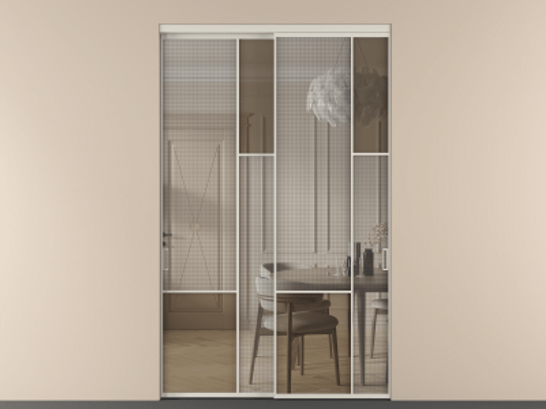 Перегородка Mosaic внутри проема двустворчатая #VENDORCODE# #FURNISH# #GLASS# Цена #PRICE# #CURRENCY# | Volhovec