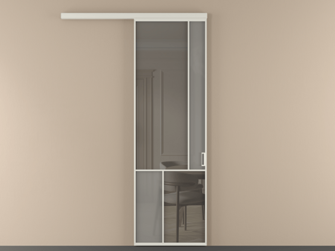 Перегородка Мозаик вдоль стены 1 створка АЛПР 041.21 Алюминий Белый Сатинированное серое стекло, триплекс, 6 мм + Прозрачное серое стекло, триплекс. Скрытый короб БЕЛ Цена 137960 ₽ . Фабрика дверей Волховец 8 (800) 551 43 19 Перегородка Мозаик вдоль стены 1 створка АЛПР 041.21 Алюминий Белый Сатинированное серое стекло, триплекс, 6 мм + Прозрачное серое стекло, триплекс Цена 137960 ₽ | Volhovec