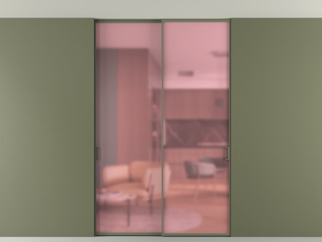 Перегородка Formato внутри проёма скрытое крепление в потолок 2 створки АЛПР 040.01 Алюминий оливковый тёмный Сатинированное розовое стекло, триплекс. Цена 251270 ₽ 1. Полотно 2 шт. (800/2100 мм)
2. Комплект установки раздвижной системы
3. Базовый комплект фурнитуры
4. Ручка RONDO. Фабрика дверей Волховец 8 (800) 551 43 19 Перегородка Formato внутри проёма скрытое крепление в потолок 2 створки АЛПР 040.01 Алюминий оливковый тёмный Сатинированное розовое стекло, триплекс Цена 251270 ₽ | Volhovec