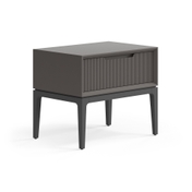 Тумба прикроватная Velvet 1 ящик Матовый антрацит