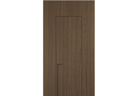 Панели для отделки стен Стеновая панель Фрезерованные Орех умбра матовый рифт. Цвет Орех умбра матовый рифт. Материал Радиальный шпон Naturwood. Коллекция Фрезерованные. Картинка.