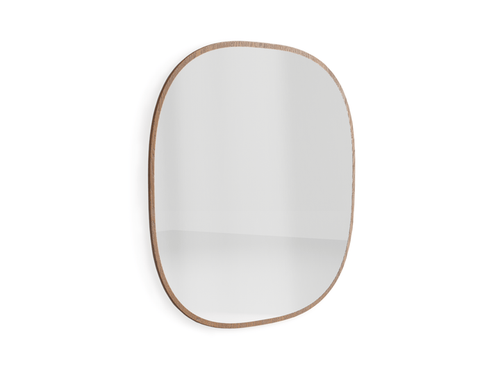 Мебель Зеркало настенное Primo 105×105 см. Цвет Дуб каштановый матовый. Материал Массив дуба матовый. Коллекция Зеркало настенное Primo 105×105 см. Картинка.