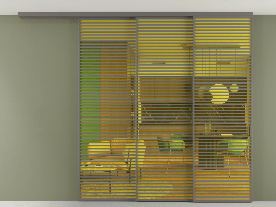 Алюминевая перегородка АЛПР 040.07_АКЛС_ПРОЗ ЖЕЛ_new. Цвет Алюминий классический серый. Материал Алюминий в эмали. Коллекция Перегородка Formato вдоль стены на потолок 3 створки с синхронным механизмом. Фото. Алюминевая перегородка АЛПР 040.07_АКЛС_ПРОЗ ЖЕЛ_new. Цвет Алюминий классический серый. Материал Алюминий в эмали. Коллекция Перегородка Formato вдоль стены на потолок 3 створки с синхронным механизмом. Картинка.