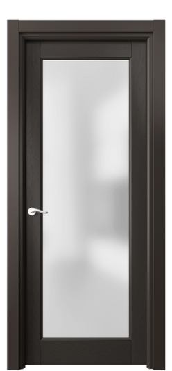 Дверь межкомнатная 0700 ДАН САТ. Цвет Дуб антрацит. Материал Массив дуба эмаль. Коллекция Lignum. Картинка.