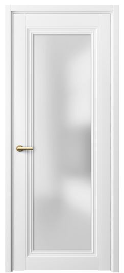 Дверь межкомнатная 2502 МБЛ САТ. Цвет Матовый белоснежный. Материал Гладкая эмаль. Коллекция Центро. Картинка.