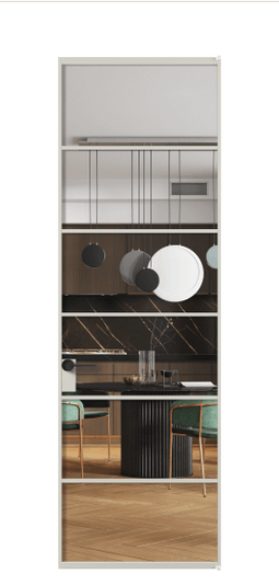 Межкомнатная дверь АЛПЛ040.04 АТСР Crystalvision. Цвет Алюминий тёплый серый. Материал Алюминий в эмали. Коллекция Formato. Фото. Дверь межкомнатная АЛПЛ040.04 АТСР Crystalvision. Цвет Алюминий тёплый серый. Материал Алюминий в эмали. Коллекция Formato. Картинка.