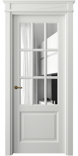 Дверь межкомнатная 6312 БССР ЗЕР. Цвет Бук светло-серый. Материал Массив бука эмаль. Коллекция Toscana Grigliato. Картинка.