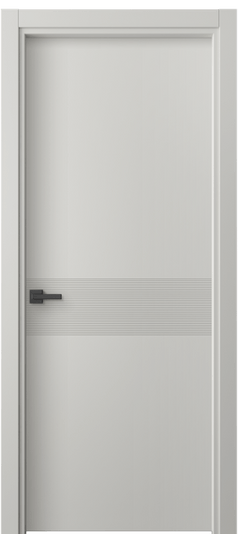 Дверь межкомнатная 8041 МСР . Цвет Матовый серый. Материал Гладкая эмаль. Коллекция Linea. Картинка.